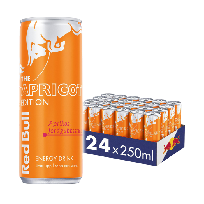 Red Bull Apricot Edition aprikos jordgubb 250ml x 24 Varsego